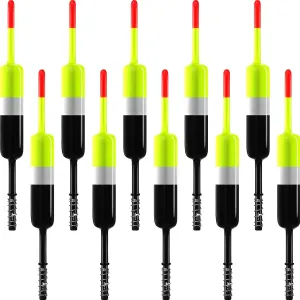10 Pieces Fishing Bobbers Fishing Floats and Bobbers Fishing Floaters Crappie Bobbers Spring Slip Bobbers Fishing Float Accessories for Fishing