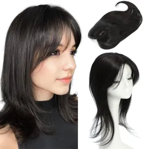 14 Inch Hair Toppers for Women Toppers Hairpieces for Women Wiglets Hairpieces for Thinning Hair Topper Synthetic Hairpiece Wig Toppers with Thinning hair