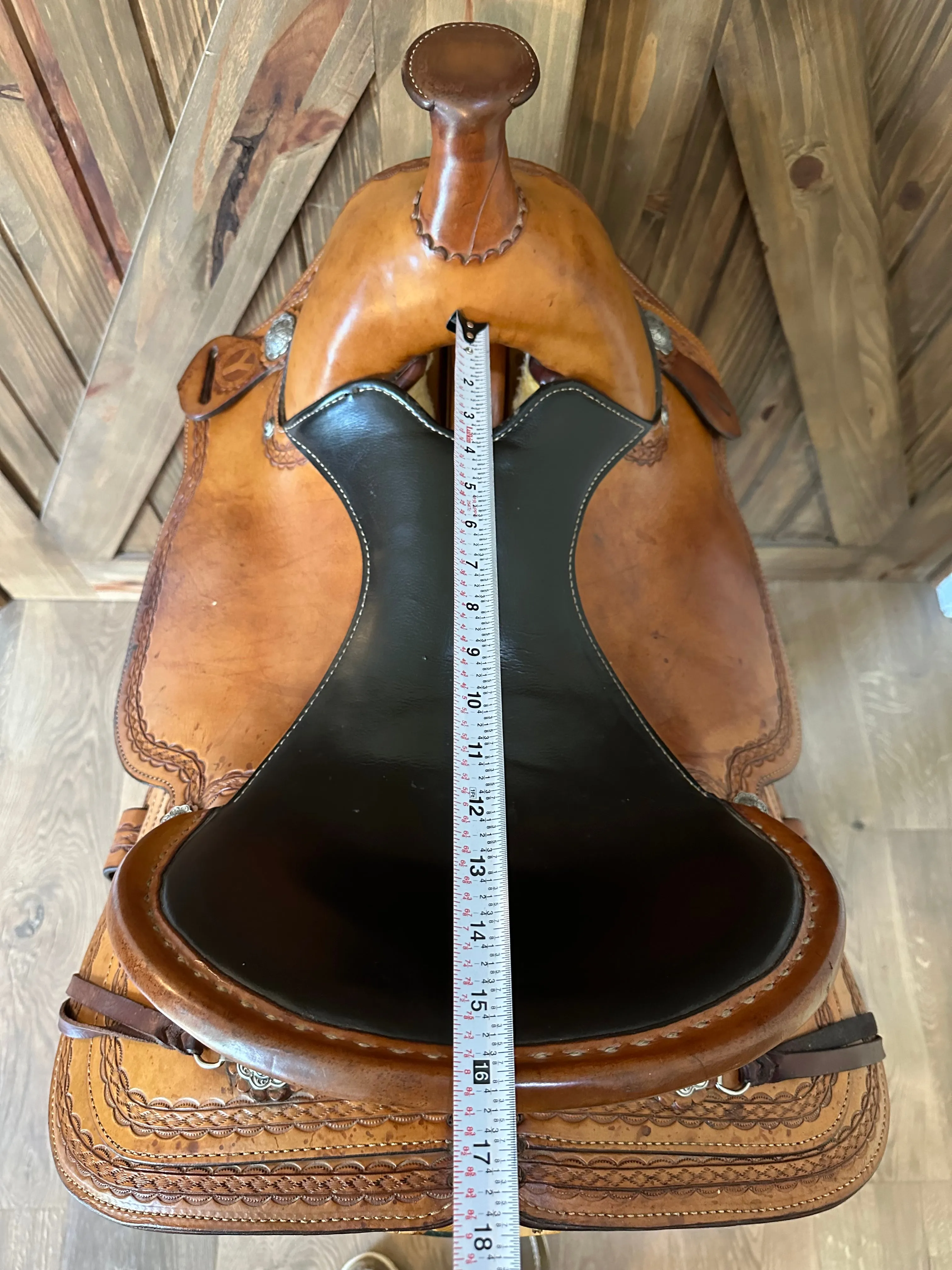 16” Circle Y Durango Flex-Lite Mule Western Trail Saddle Model # 1155