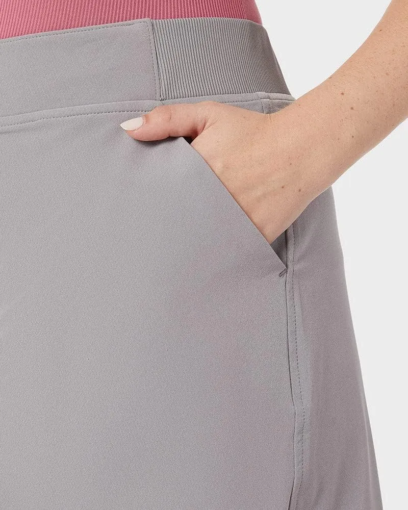 32 Degrees Cool Women's Stretch Woven Skort | Slip-On | Elastic Waistband | Office | Tennis | Golf