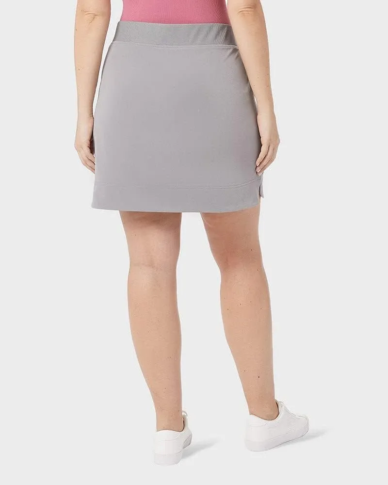 32 Degrees Cool Women's Stretch Woven Skort | Slip-On | Elastic Waistband | Office | Tennis | Golf