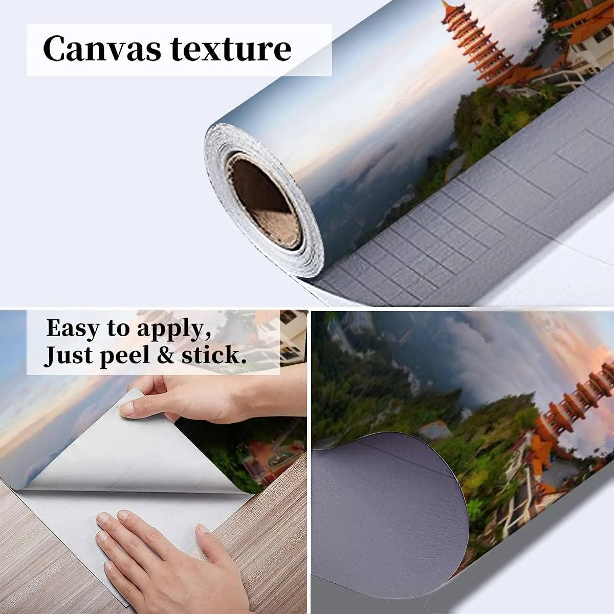 3D Wallpaper Beautiful Sunrise View at The Chinese Chin Swee Caves Temple in Self Adhesive Bedroom Living Room Dormitory Decor Wall Mural Stick and Peel Background Wall Ceiling Wardrobe Sticker