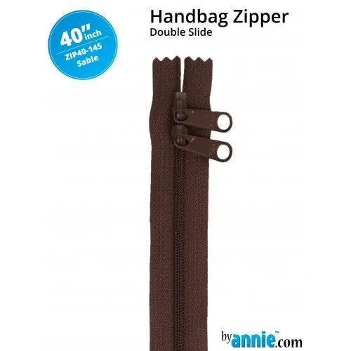 40 Inch Double Slide Handbag Zipper byAnnie