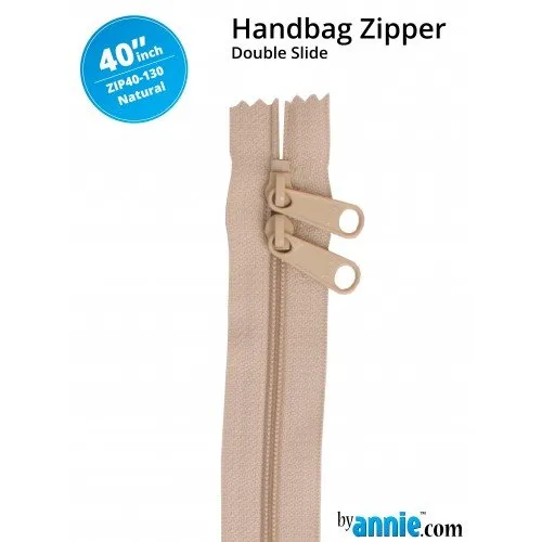 40 Inch Double Slide Handbag Zipper byAnnie