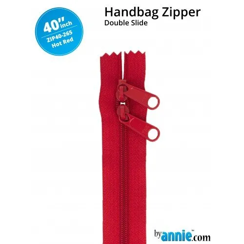 40 Inch Double Slide Handbag Zipper byAnnie