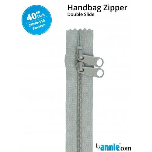 40 Inch Double Slide Handbag Zipper byAnnie