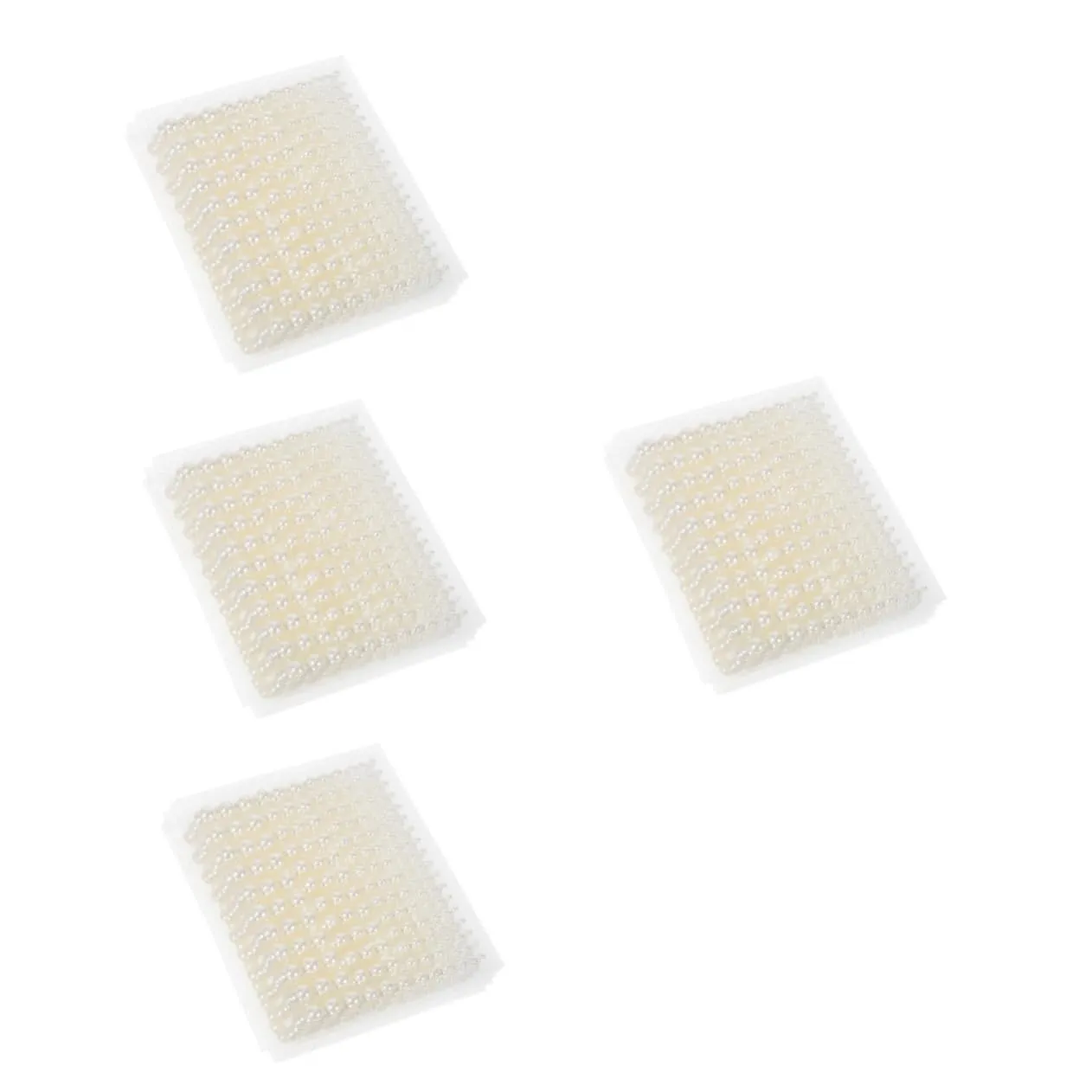 40sheets Self Adhesive Pearl Stickers Flat Back Pearl Decals for DIY Crafts Nail Art and Phone Decoration Translucent for Beauty and Makeup
