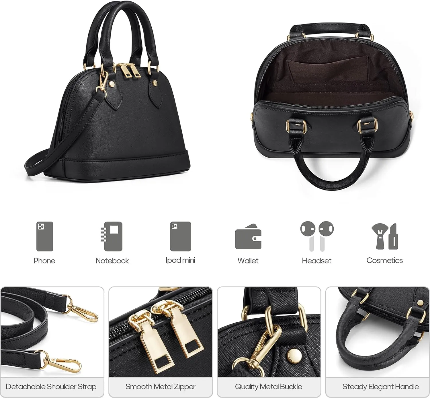 4PCS Women Fashion Handbags Purses Wallet Tote Shoulder Bags Casual Crossbody Bags, Best Valentine's Day Gift for Ladies Girls, Satchel Purse Set 4pcs