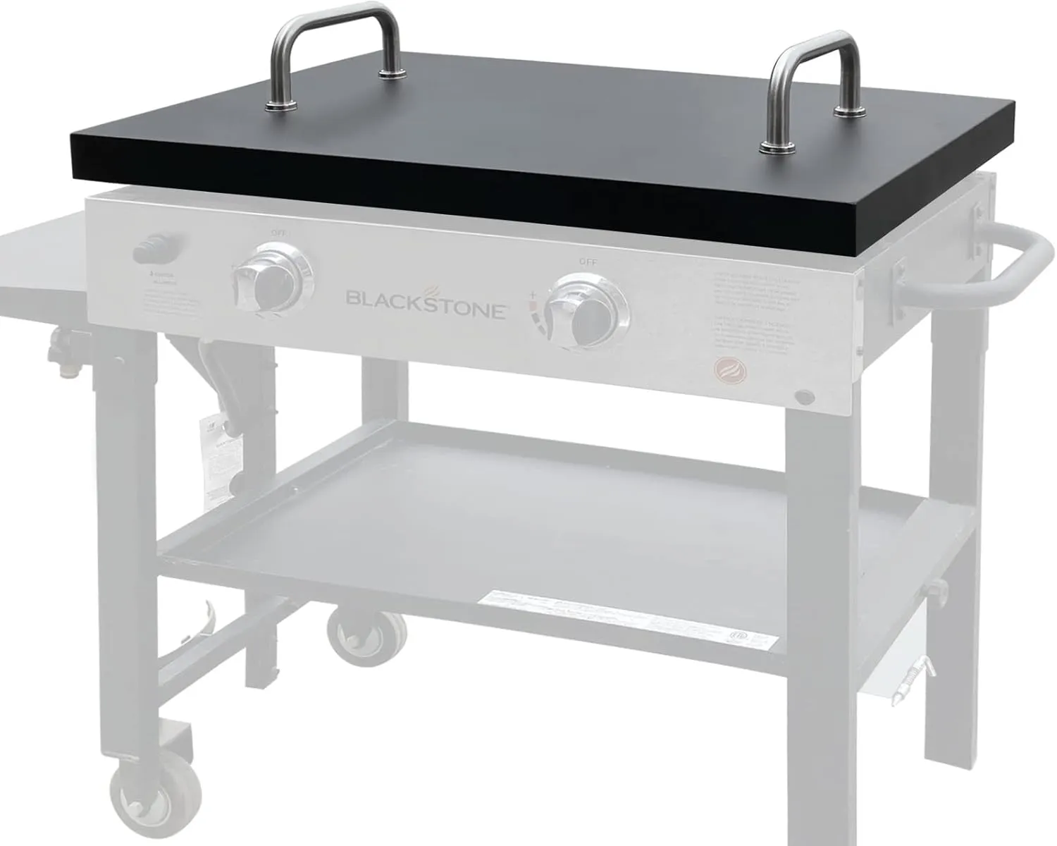 5003 Griddle Lid Cover, Hinged Lid for Blackstone Grill Lid Replacement, 28" Blackstone Griddle, Black Painted Metal