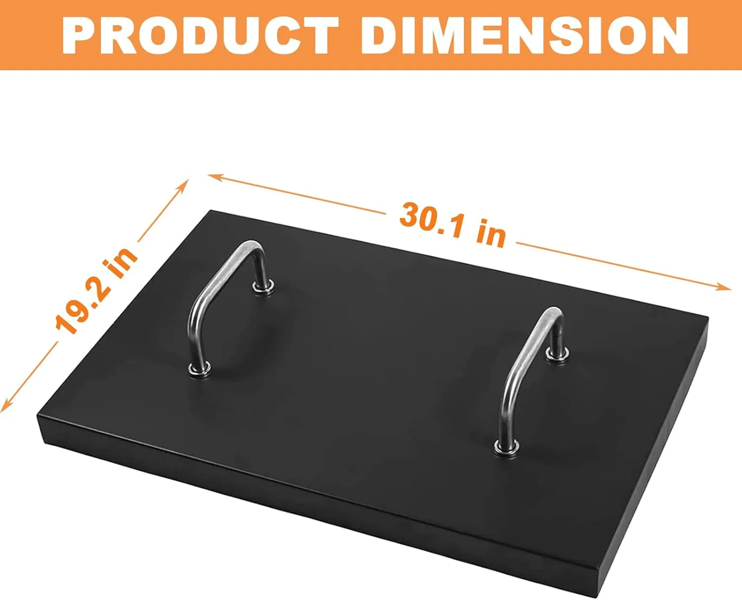 5003 Griddle Lid Cover, Hinged Lid for Blackstone Grill Lid Replacement, 28" Blackstone Griddle, Black Painted Metal