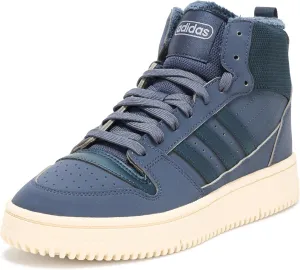adidas Unisex Break Start Mid Top Winterized Basketball Sneaker, Black/Grey/Black, 10.5 US Men
