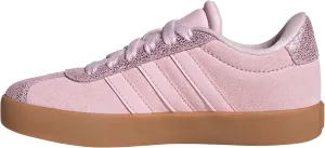 adidas VL Court 3.0 Sneaker, Clear Pink/Clear Pink/Gum, 1 US Unisex Little Kid
