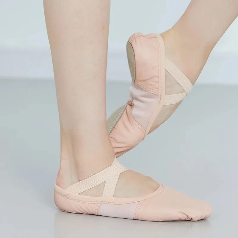 Adult Advanced Ballet Shoes - Leather Sole, Soft Split Bottom, Original Dance Slippers No. 305lco