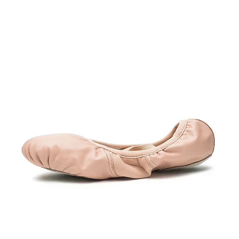 Adult Advanced Ballet Shoes - Leather Sole, Soft Split Bottom, Original Dance Slippers No. 305lco