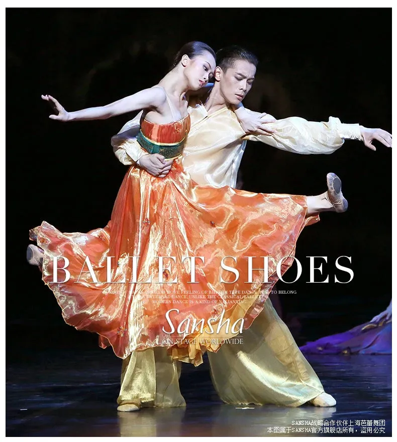 Adult Advanced Ballet Shoes - Leather Sole, Soft Split Bottom, Original Dance Slippers No. 305lco