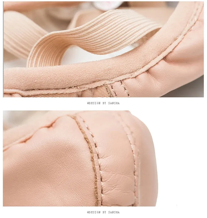 Adult Advanced Ballet Shoes - Leather Sole, Soft Split Bottom, Original Dance Slippers No. 305lco