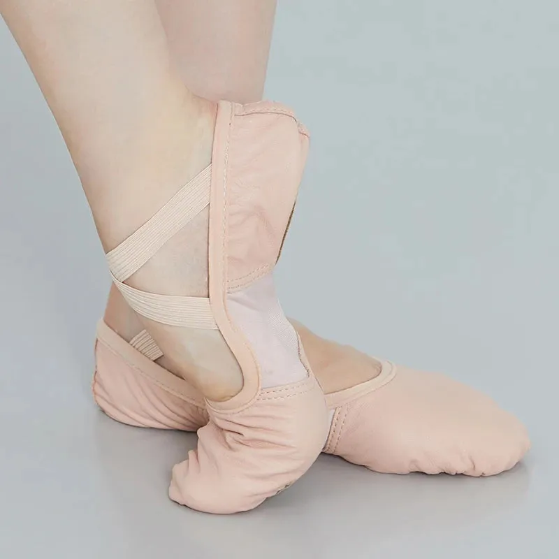 Adult Advanced Ballet Shoes - Leather Sole, Soft Split Bottom, Original Dance Slippers No. 305lco
