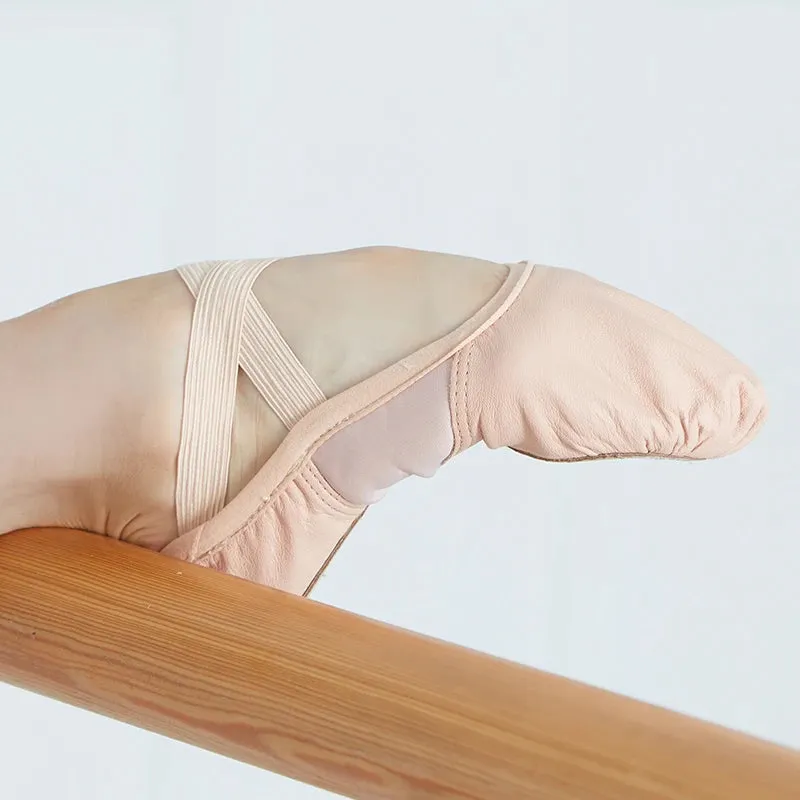 Adult Advanced Ballet Shoes - Leather Sole, Soft Split Bottom, Original Dance Slippers No. 305lco