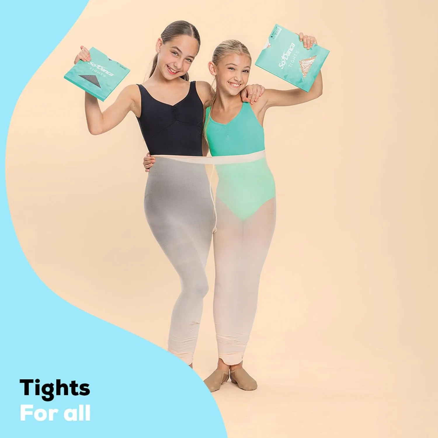 Adult Mock Seamed Convertible Tights for Women, 85% Nylon/15% Spandex, Premium Ballet Tights, Comfortable - TS100