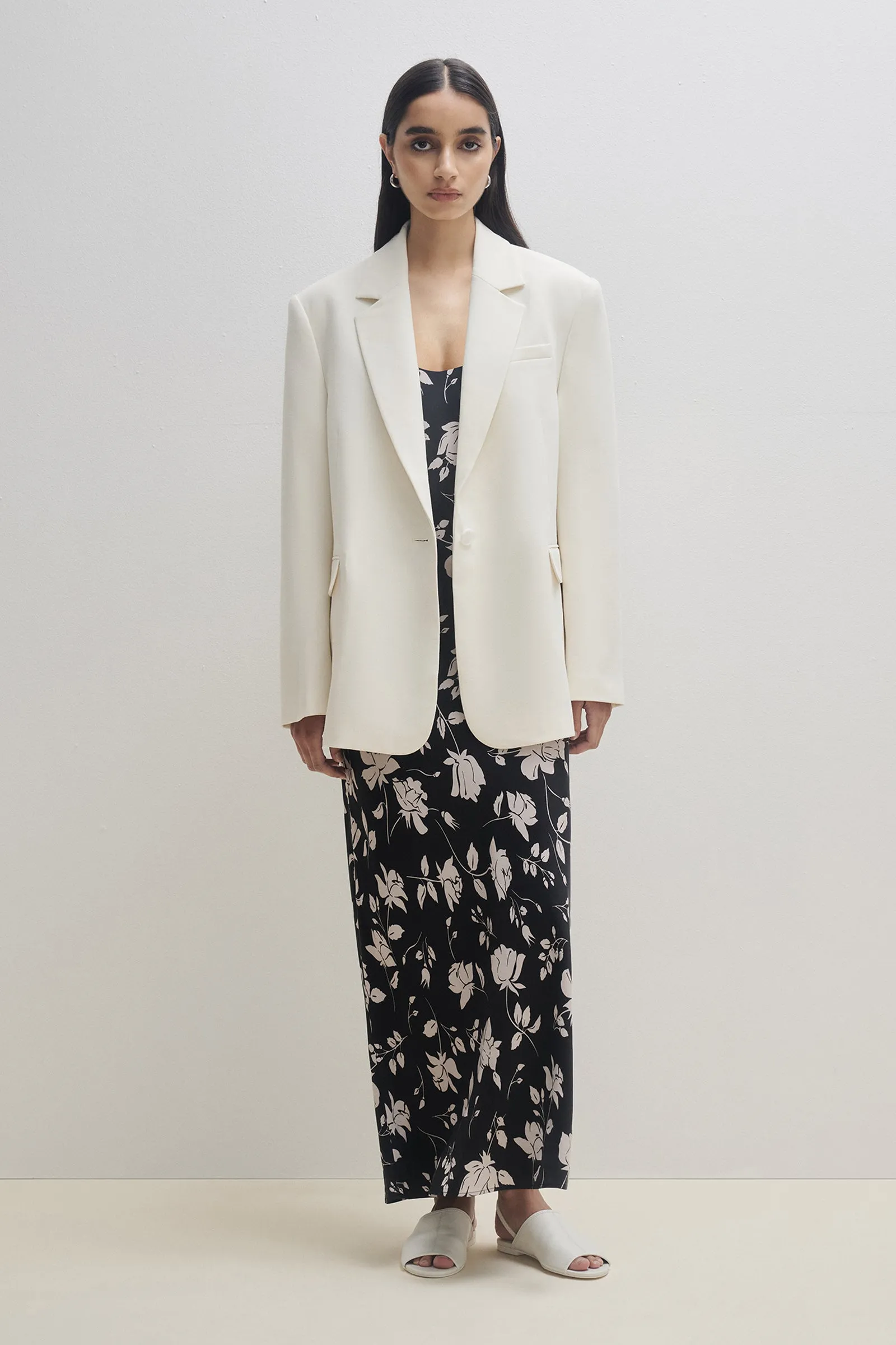 ALBA CUPRO MAXI DRESS