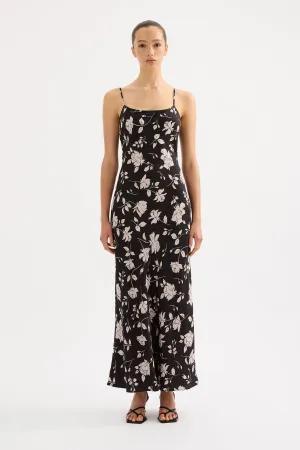 ALBA CUPRO MAXI DRESS