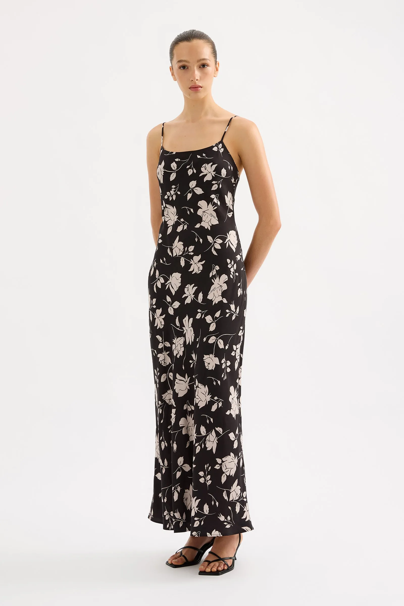 ALBA CUPRO MAXI DRESS