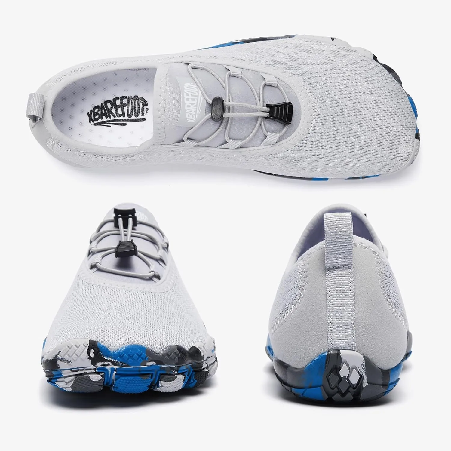 ALEADER Barefoot Water Shoes Men Non Slip Swim Beach Shoes for Hiking Walking River