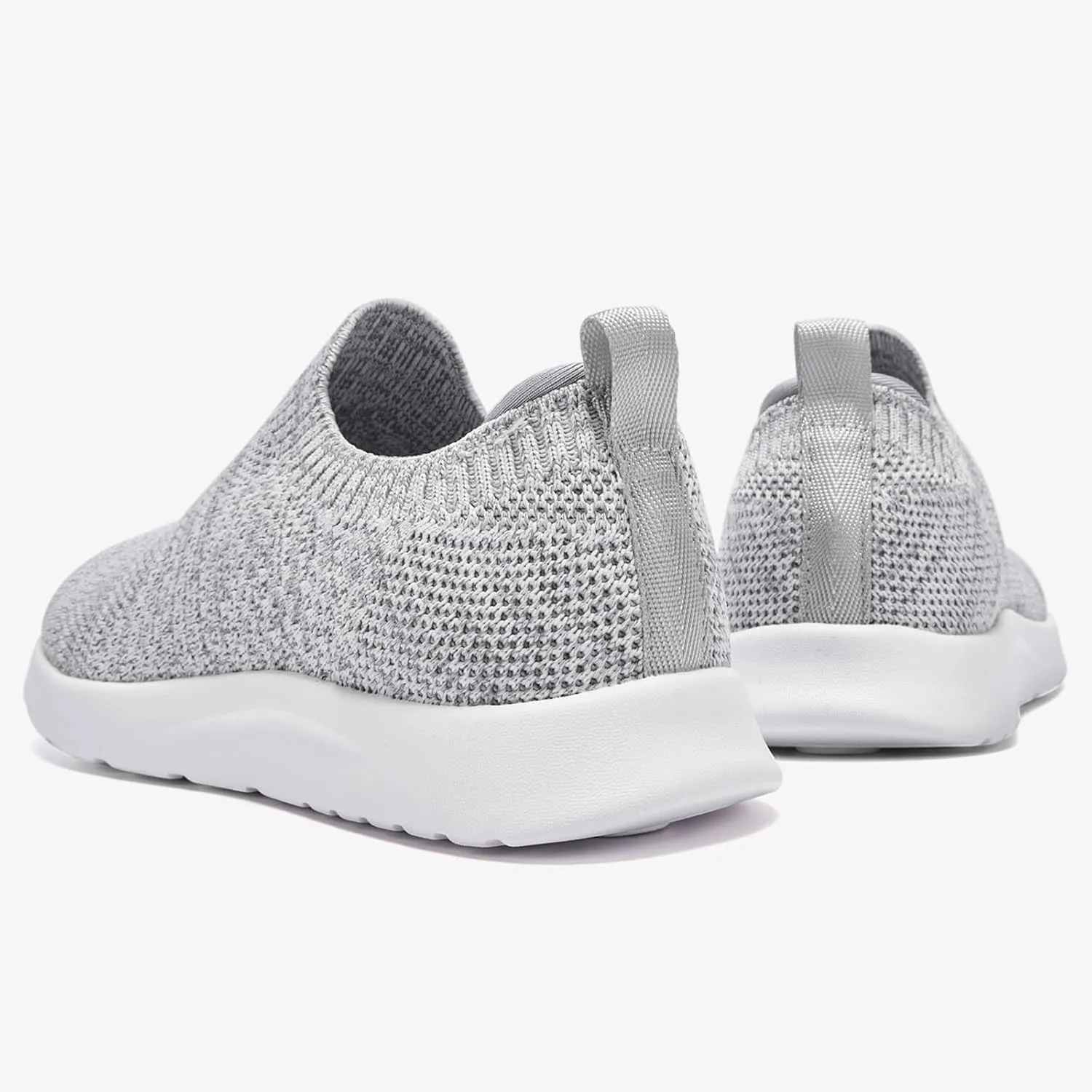 ALEADER Women's Slip On Comfort Walking Shoes, Lightweight Stretch Knit Sneakers Breathable Athletic Tennis