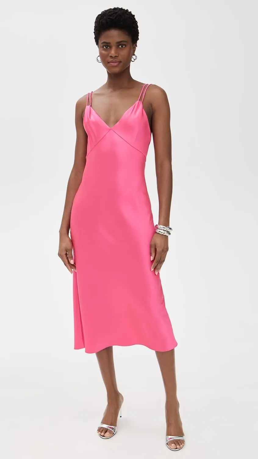alice   olivia Women's Kiro V Neck Slip Dress