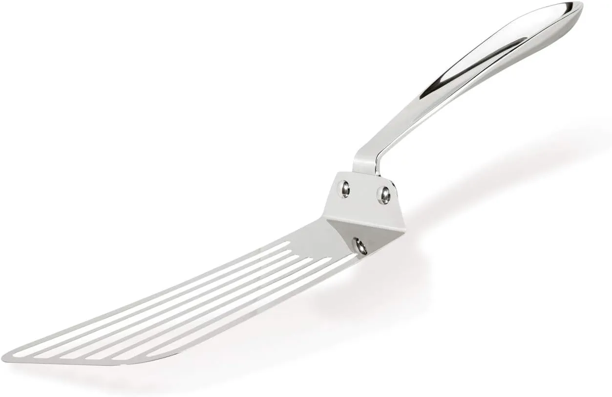 All-Clad Specialty Stainless Steel Kitchen Gadgets Slotted Turner Kitchen Tools, Kitchen Hacks Silver