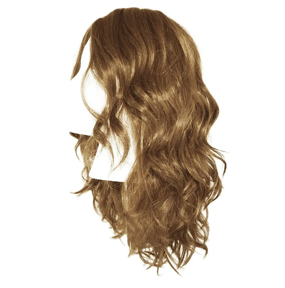 Alluring Locks Wig With Long Layered Waves by Hairuwear, Average Cap, GF11-25SS Honey Pecan
