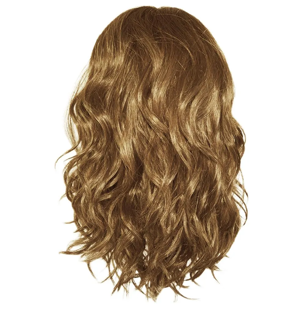 Alluring Locks Wig With Long Layered Waves by Hairuwear, Average Cap, GF11-25SS Honey Pecan