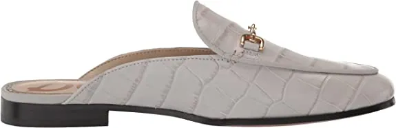 Almond Toe Pebble Flash pricing On Embellished Linnie Loafer Grey Mules Slip Sam Edelman Excellent reviews