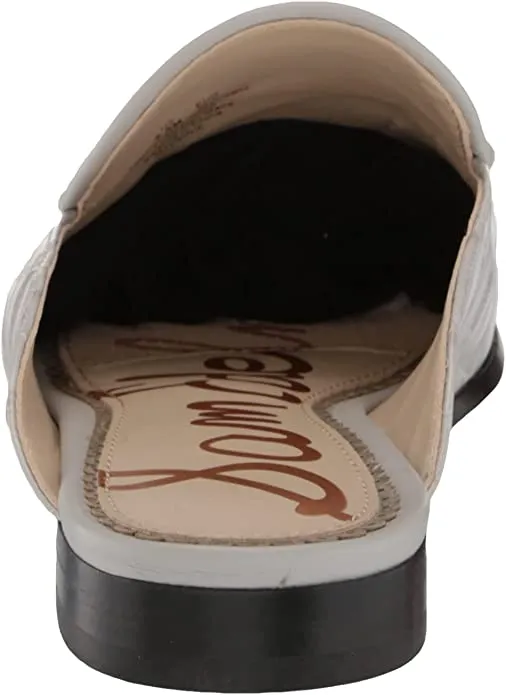 Almond Toe Pebble Flash pricing On Embellished Linnie Loafer Grey Mules Slip Sam Edelman Excellent reviews