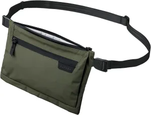 ALPAKA Zip Pouch Max V2-210D Water-resistant Fabric, Front Zip Pocket, Weatherproof YKK Zippers - Mens Sling Bag fits iPad Mini, iPhone Pro Max, Passport Holder for Family Travel - Green