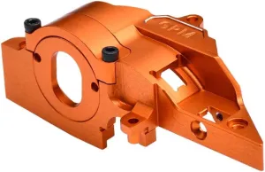 Aluminum 7075 Alloy Adjustable Gear Rotation Quick Release Motor Base for Traxxas 1:16 Mini Maxx 4WD 107154-1 / Mini XRT VXL-3S 108076-1 Monster Truck Upgrades - Orange