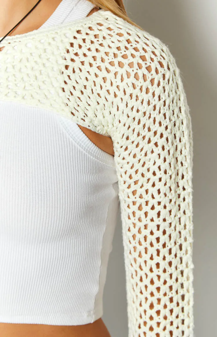 Amarlie Cream Shrug