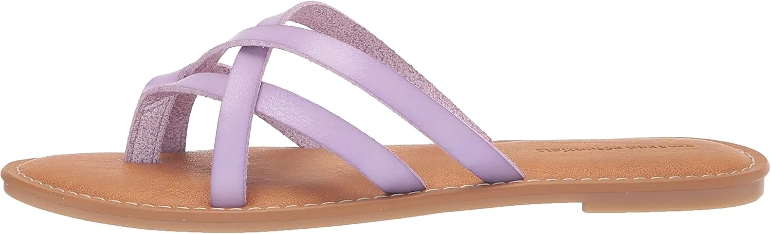 Amazon Essentials Women's Strappy Slide Flat Sandal