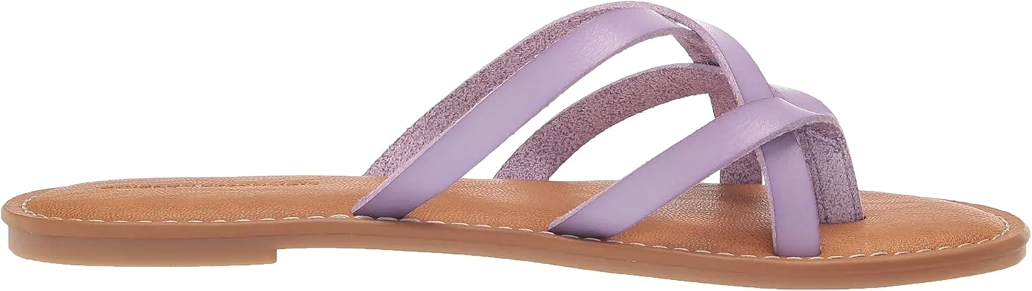 Amazon Essentials Women's Strappy Slide Flat Sandal