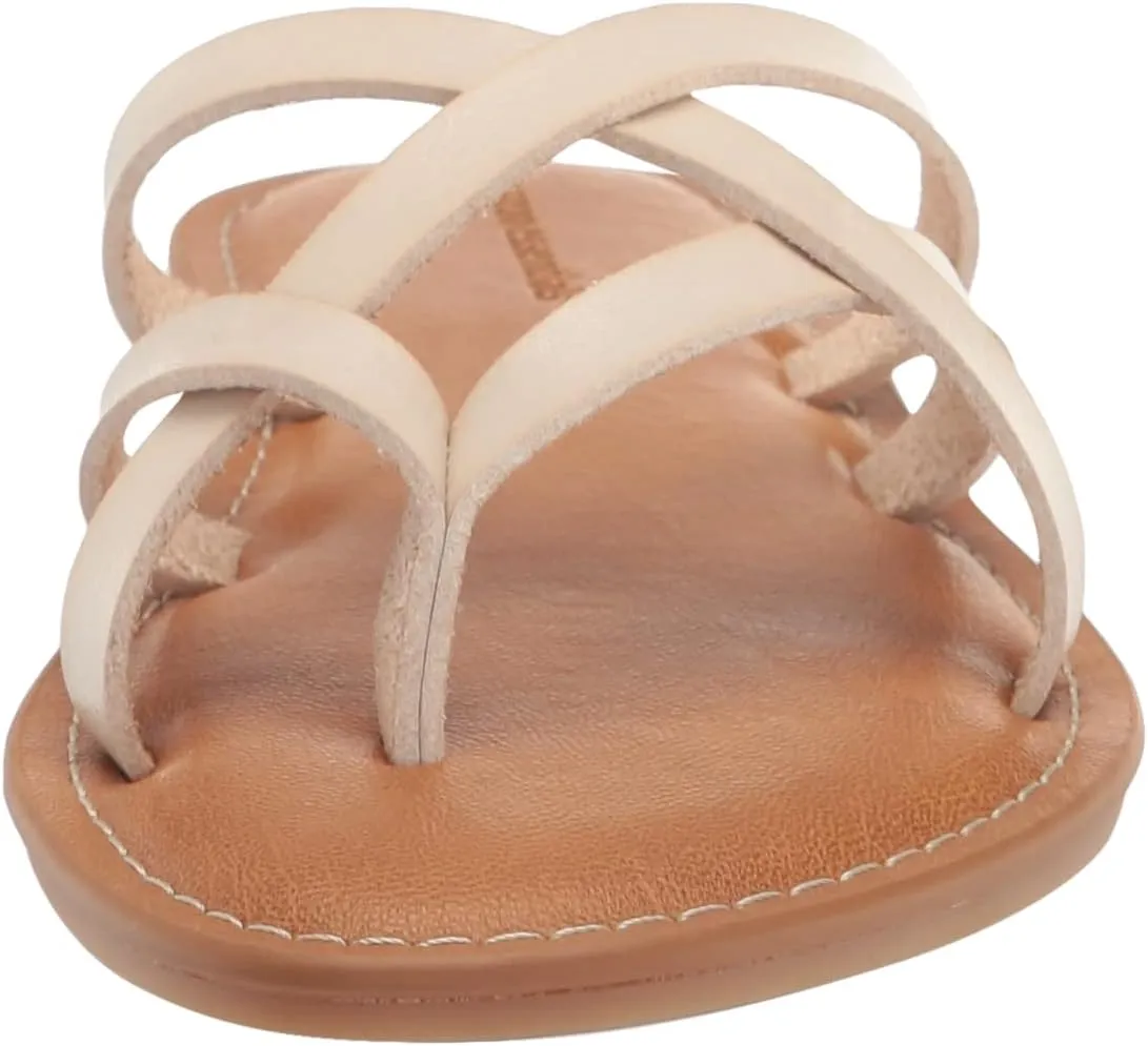 Amazon Essentials Women's Strappy Slide Flat Sandal