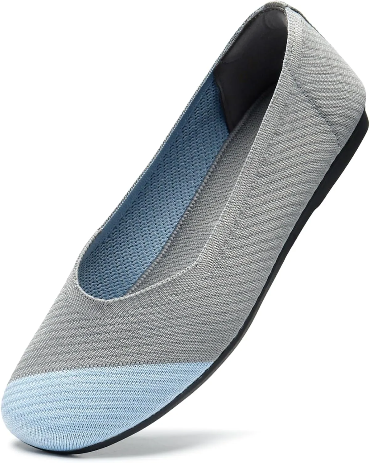 Bacia Women Flats Shoes Square Toe Ballet Flats Washable Fashion Two Toned Casual Office Shoes