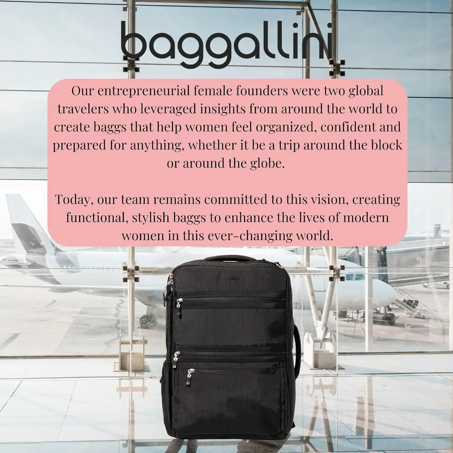 Baggallini Modern Convertible Travel Backpack