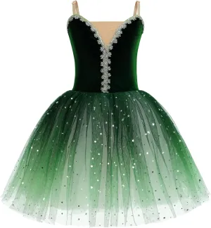 Ballerina Costume Toddler Dance Leotard Ballet Dress Camisole Bodysuit Maxi Tulle Tutu Dance Costume Kid Dancewear