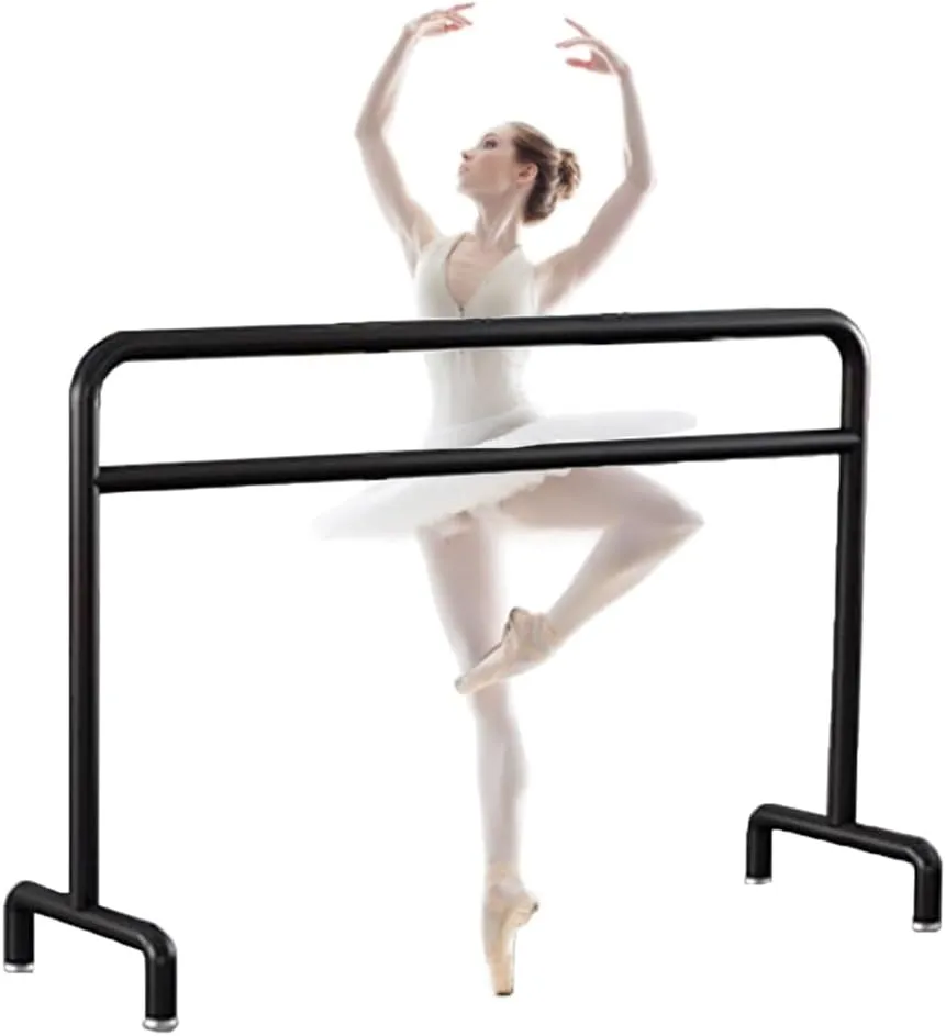 Ballet Barre Simple Black Metal Ballet Barre, The Double-Layer Leg Compression Bar is Suitable for Stretching Adults and Children, 1m/3.3FT