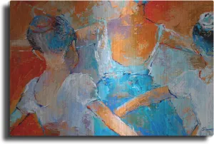 'Ballet Class' by Richard Wallich, Metal Wall Art, 24"x16"