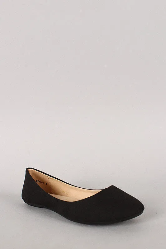 Ballet Round Suede Unique selection Toe Easy to install Flat