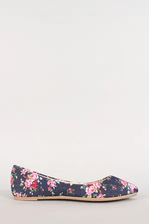 Ballet Shockproof Floral Bamboo Flat Limited edition On Denim Slip