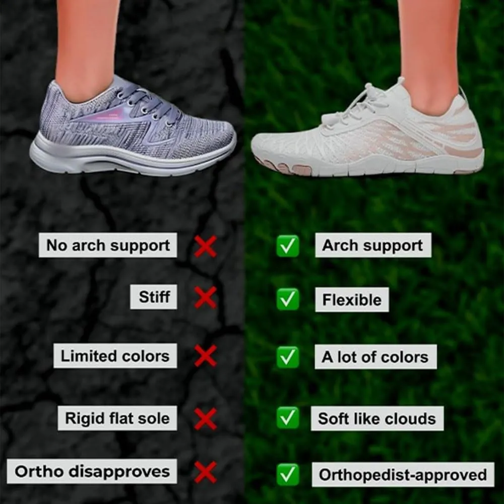 Barefoot Shoes Women Men, Hike Waterproof Trail Running Healthy & Non-Slip Outdoor Breathable Wide Shoes