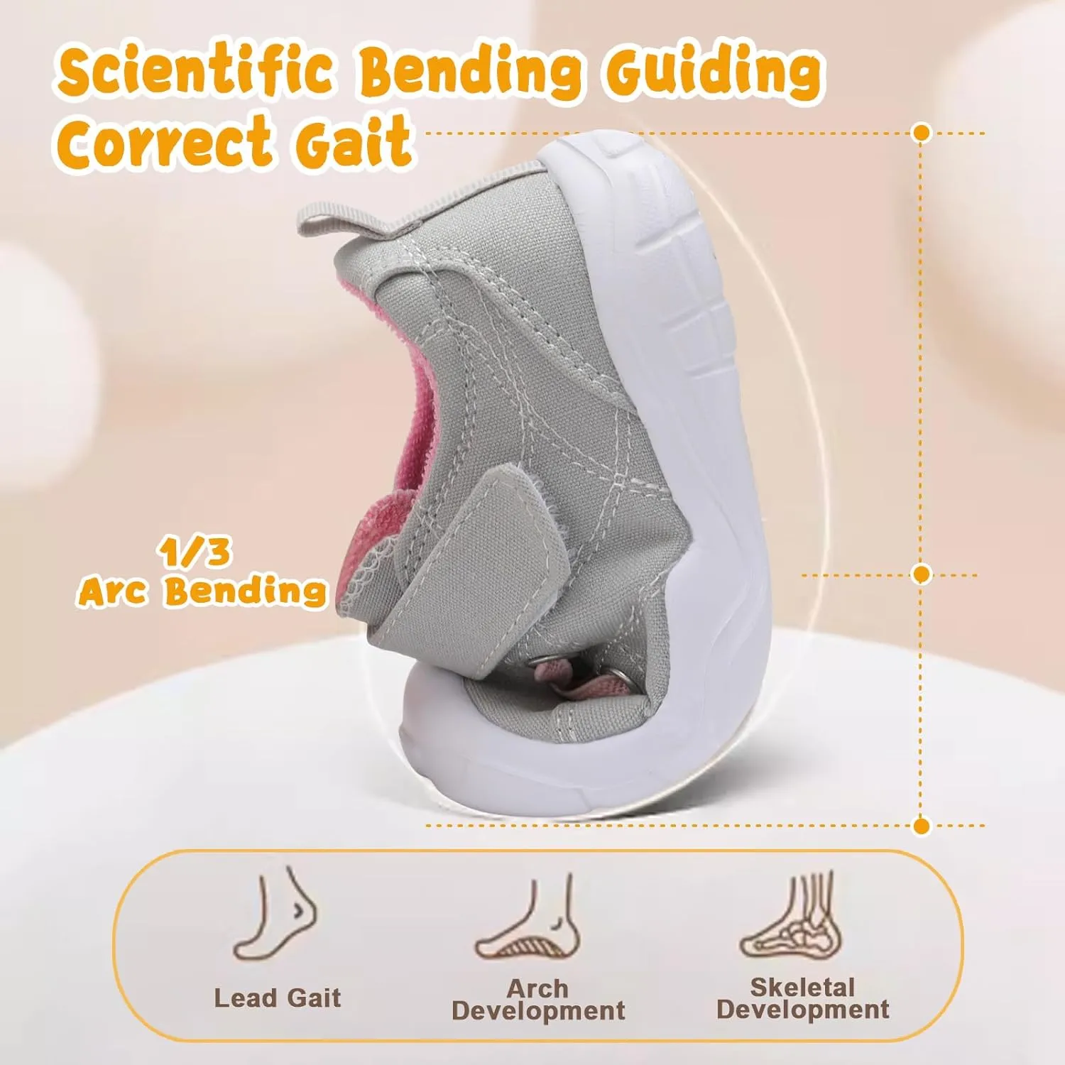 BARERUN Kids Canvas Shoes Running Shoes for Girls Boys Wide Toe Box Barefoot Toddler Sneakers Girls Boys School Shoes Non-Slip Toddler Tennis Shoes