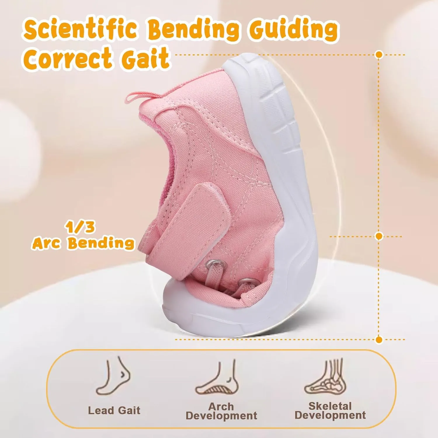 BARERUN Kids Canvas Shoes Running Shoes for Girls Boys Wide Toe Box Barefoot Toddler Sneakers Girls Boys School Shoes Non-Slip Toddler Tennis Shoes